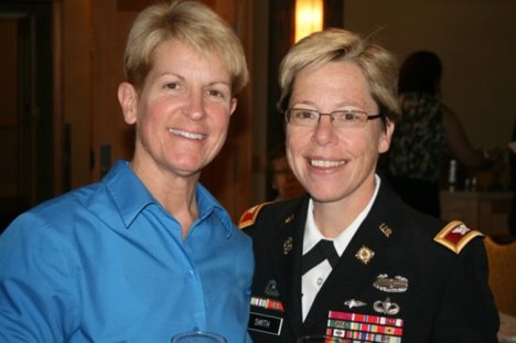 Tracey Hepner and her wife, Brig. Gen. Tammy S. Smith.